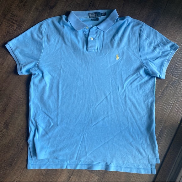 Polo Ralph Lauren Other - Men’s Polo Ralph Lauren baby blue with yellow pony polo | L